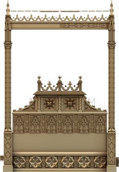 Headboard (SK_0312) 3D model for CNC machine