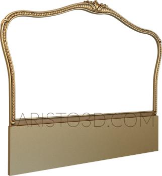 Free examples of 3d stl models (Carved headboard. Download free 3d model for cnc - USSK_0390) 3D