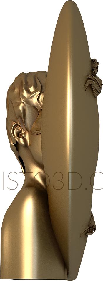 Statuette (STK_0009) 3D model for CNC machine