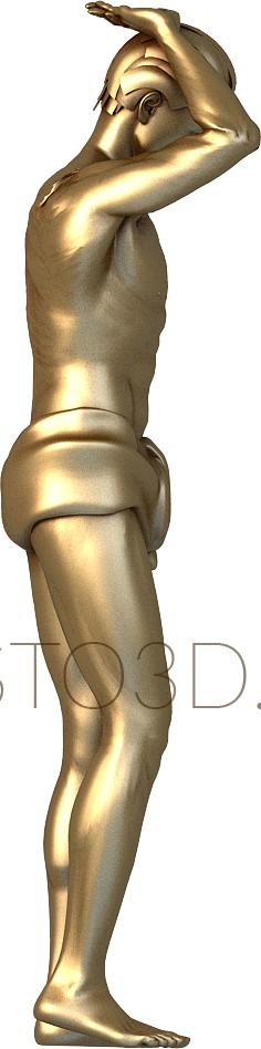 Statuette (STK_0012) 3D model for CNC machine