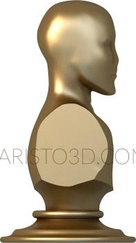 Statuette (STK_0013) 3D model for CNC machine