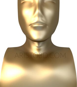 Statuette (STK_0013) 3D model for CNC machine