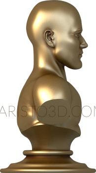 Statuette (STK_0014) 3D model for CNC machine