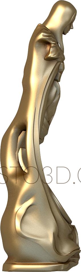Free examples of 3d stl models (Statue. Download free 3d model for cnc - USSTK_0029) 3D