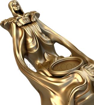 Free examples of 3d stl models (Statue. Download free 3d model for cnc - USSTK_0029) 3D