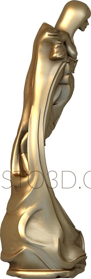 Statuette (STK_0030) 3D model for CNC machine