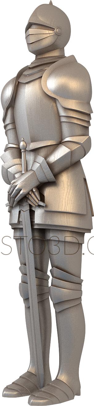 Statuette (STK_0031) 3D model for CNC machine