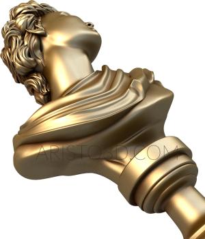 Statuette (STK_0036) 3D model for CNC machine