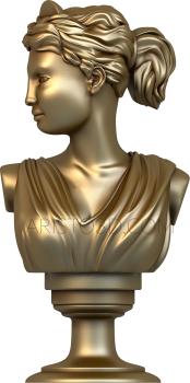 Statuette (STK_0038) 3D model for CNC machine