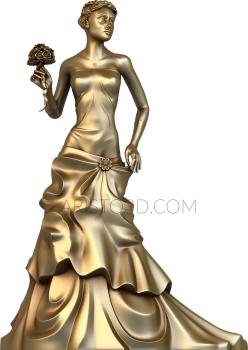 Statuette (STK_0042) 3D model for CNC machine