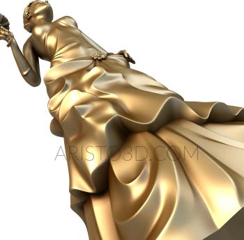 Statuette (STK_0042) 3D model for CNC machine