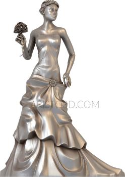 Statuette (STK_0042) 3D model for CNC machine