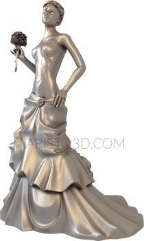 Statuette (STK_0042) 3D model for CNC machine