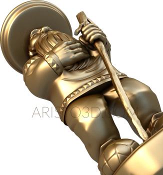 Statuette (STK_0049) 3D model for CNC machine