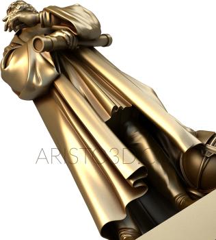 Statuette (STK_0092) 3D model for CNC machine