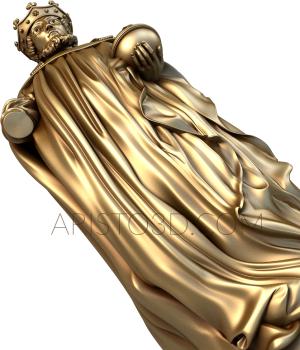 Statuette (STK_0129) 3D model for CNC machine