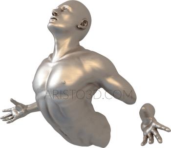 Statuette (STK_0148) 3D model for CNC machine