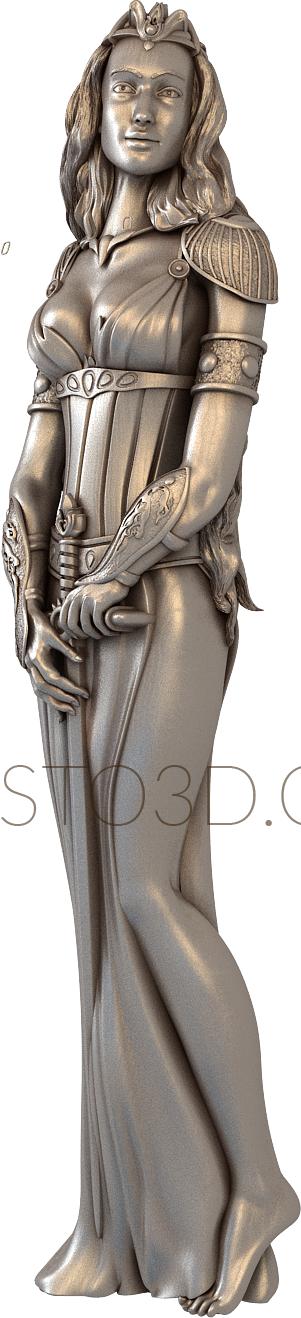 Statuette (STK_0174) 3D model for CNC machine