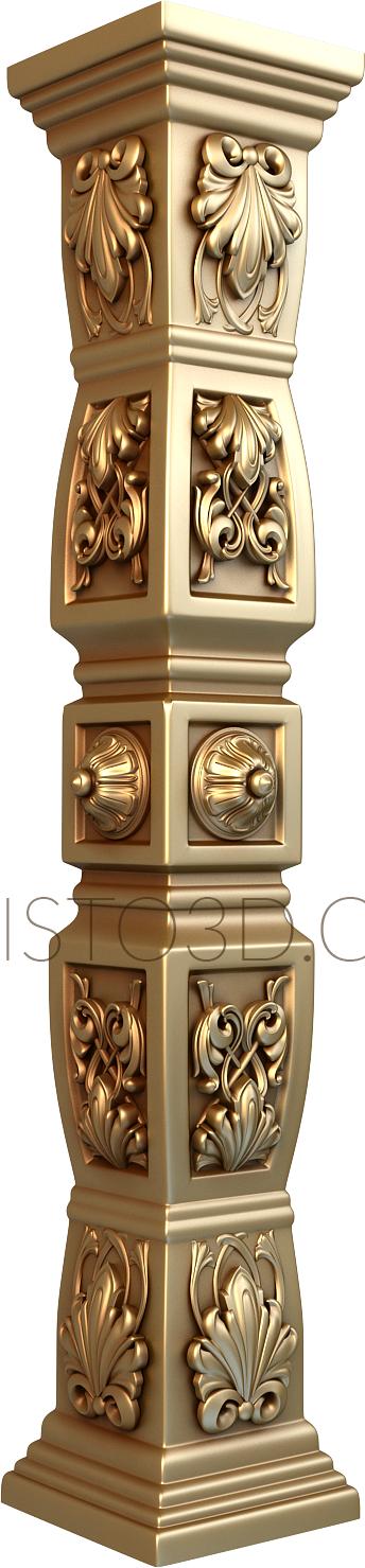 Church pillar (SC_0045) 3D model for CNC machine