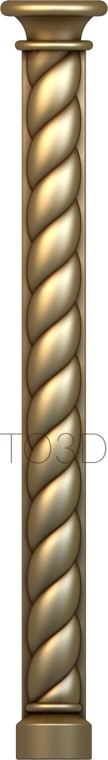 Church pillar (SC_0050) 3D model for CNC machine