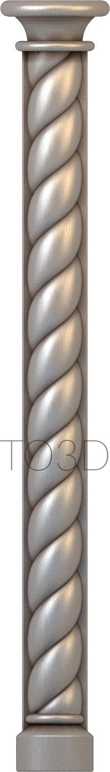 Church pillar (SC_0050) 3D model for CNC machine