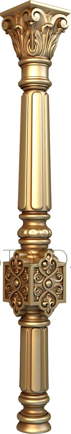 Church pillar (SC_0088) 3D model for CNC machine