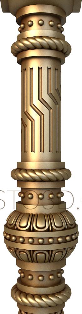 Church pillar (SC_0093) 3D model for CNC machine