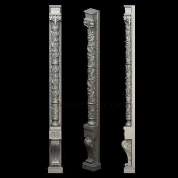 Church pillar (SC_0094) 3D model for CNC machine