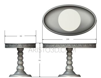 Tables (STL_0291) 3D model for CNC machine