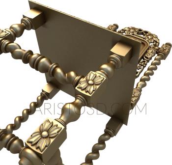 Chair (STUL_0022) 3D model for CNC machine