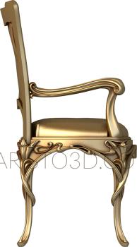 Chair (STUL_0042) 3D model for CNC machine