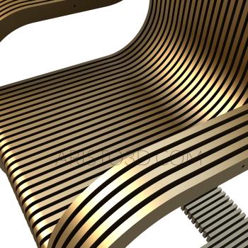 Chair (STUL_0057) 3D model for CNC machine