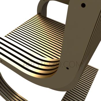 Chair (STUL_0057) 3D model for CNC machine