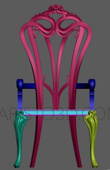 Chair (STUL_0060) 3D model for CNC machine