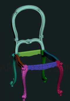 Chair (STUL_0061) 3D model for CNC machine