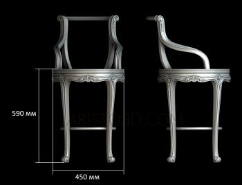 Chair (STUL_0076) 3D model for CNC machine