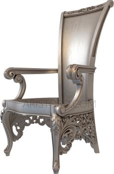 Chair (STUL_0097) 3D model for CNC machine