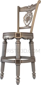 Chair (STUL_0107) 3D model for CNC machine