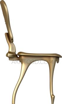 Chair (STUL_0125) 3D model for CNC machine