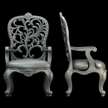 Chair (STUL_0126) 3D model for CNC machine